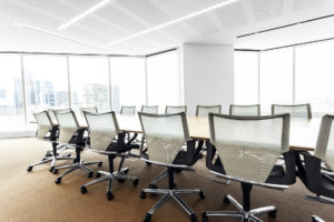 Empty boardroom
